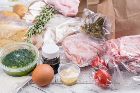 Healthy daily meals deliveryの写真素材