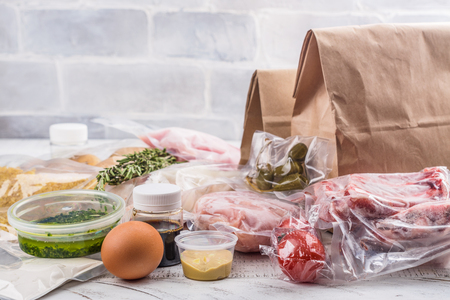 Healthy daily meals deliveryの写真素材