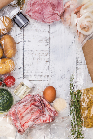 Healthy daily meals deliveryの写真素材