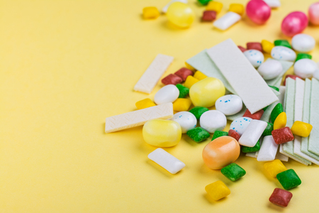 Assortment of bubble gumの写真素材