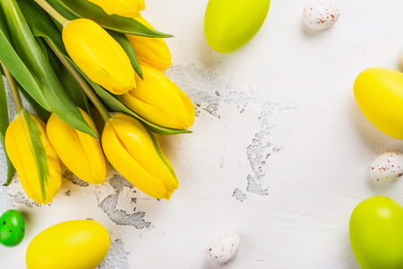 Colorful easter backgroundの写真素材
