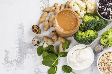 Various meatless protein foodの写真素材