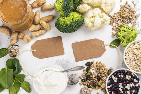 Various meatless protein foodの写真素材