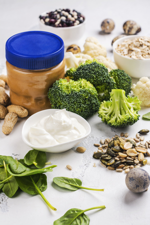 Various meatless protein foodの写真素材