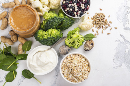 Various meatless protein foodの写真素材
