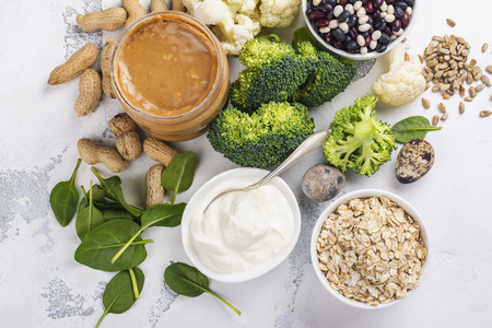 Various meatless protein foodの写真素材