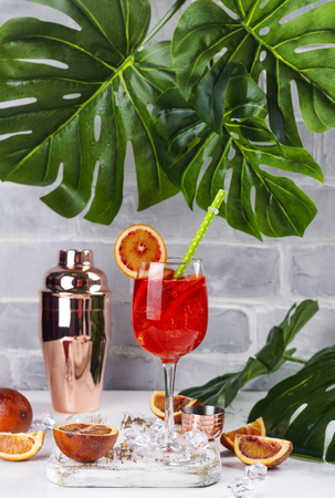 Summer sangria cocktailの写真素材