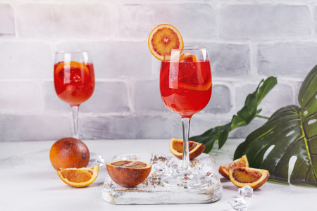 Summer sangria cocktailの写真素材