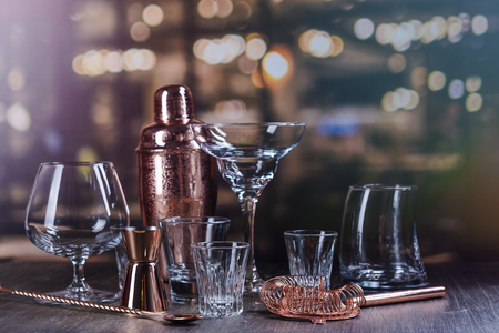 Glass for strong alcohol drinksの写真素材