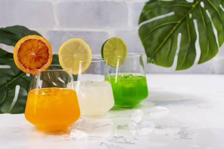 Tropical summer cocktailsの写真素材