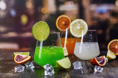 Tropical summer cocktailsの写真素材