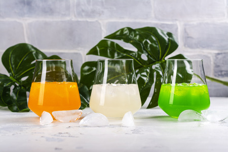 Tropical summer cocktailsの写真素材