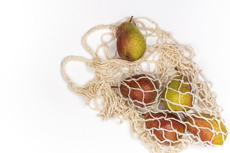 Fresh pairs in a mesh bagの写真素材