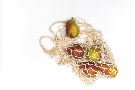 Fresh pairs in a mesh bagの写真素材