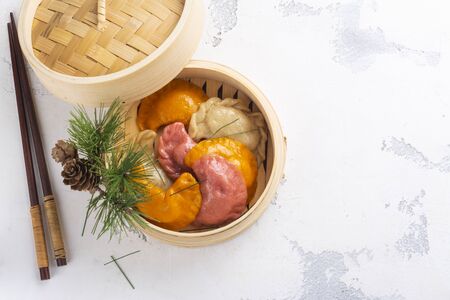 Songpyeon rice cakes for Chuseokの写真素材