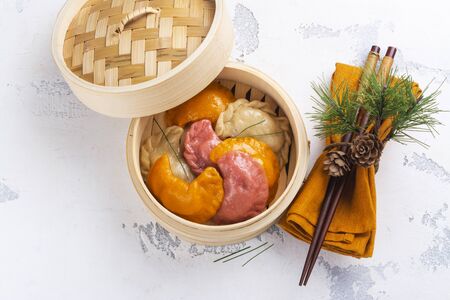 Songpyeon rice cakes for Chuseokの写真素材