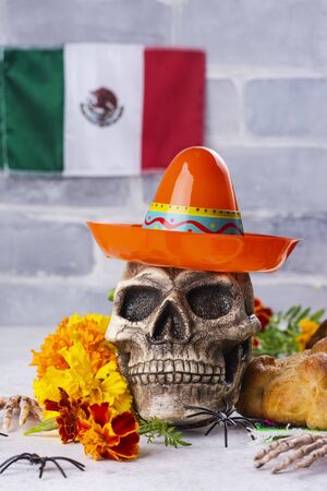 Mexican day of the dead backgroundの写真素材