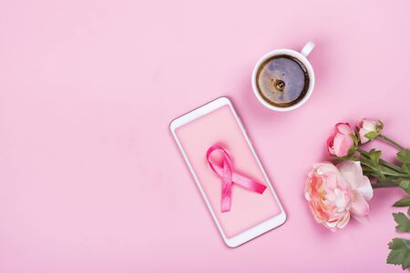Breast cancer awareness backgroundの写真素材