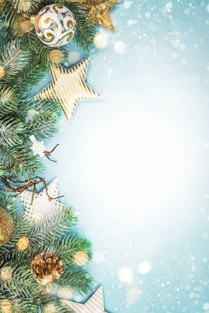 Christmas winter backgroundの写真素材
