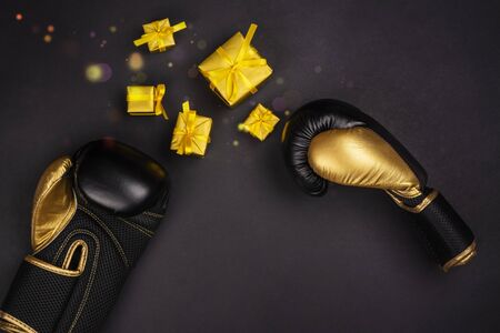 Boxing day, winter sales backgroundの写真素材