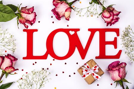 Valentines day greeting cardの写真素材