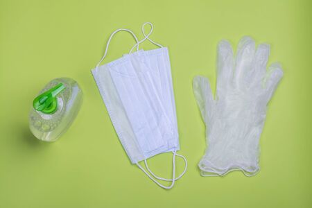Using hand sanitizerの写真素材