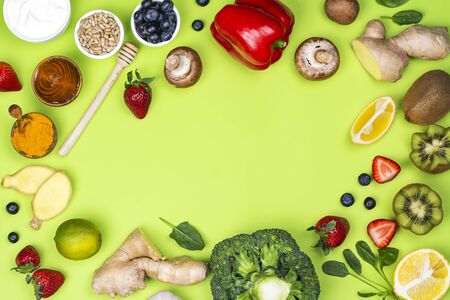 Immunity boosters foodの写真素材