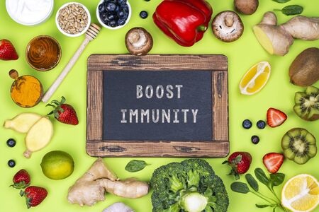 Immunity boosters foodの写真素材