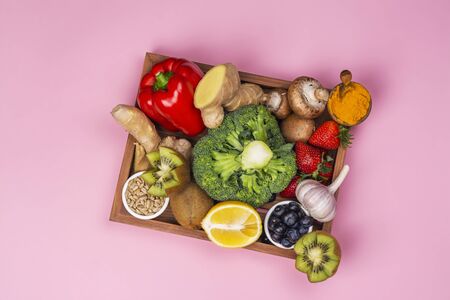 Immunity boosters foodの写真素材