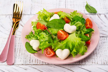 Valentines day saladの写真素材