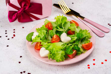 Valentines day saladの写真素材