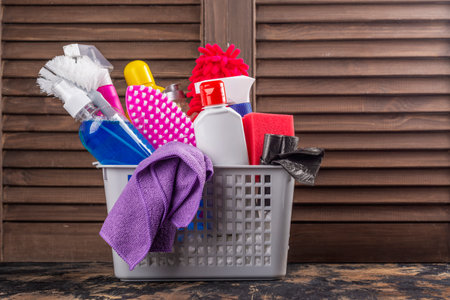 Spring cleaning backgroundの写真素材