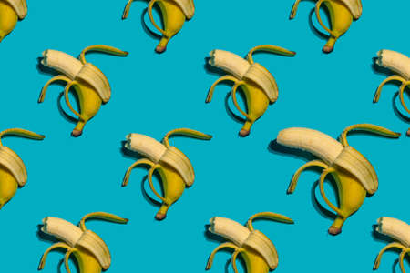Colorful seamless bananas patternの写真素材