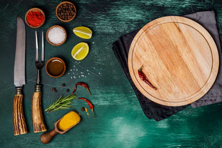 Kitchen cooking backgroundの写真素材