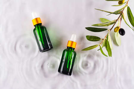 Colorful bottle serumの写真素材