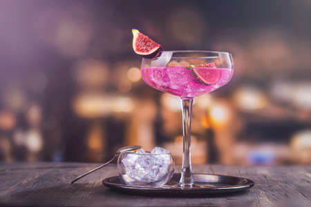 Autumn fig cocktailの写真素材