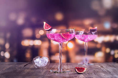Autumn fig cocktailの写真素材