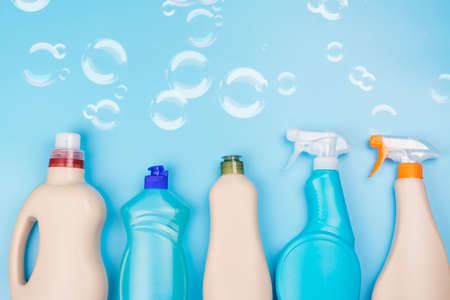 Spring cleaning of house background