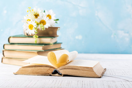 Book lovers day backgroundの写真素材