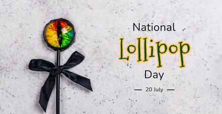 National Lollipop Day Backgroundの写真素材
