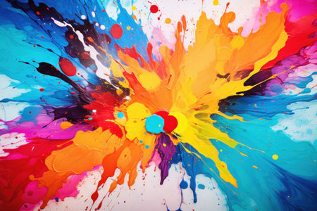 Abstract color splash illustration, colorful backgroundの素材
