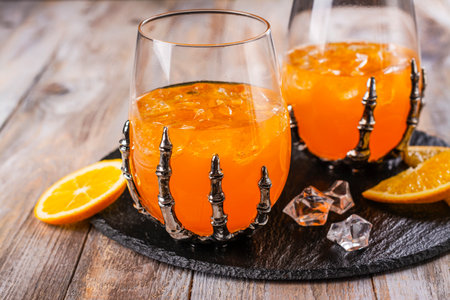 Halloween cocktail drinksの写真素材