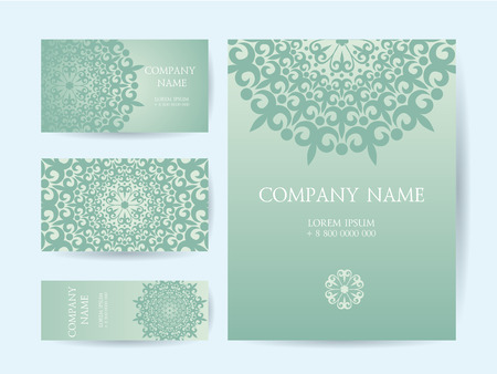 Set of business cardsのイラスト素材
