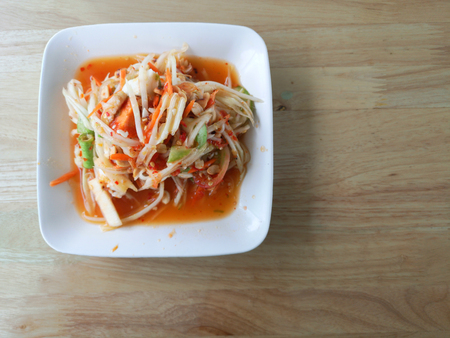 Thai papaya saladの写真素材