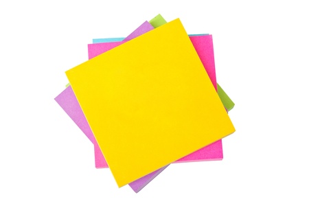 Heap of colorful sticky notes 
