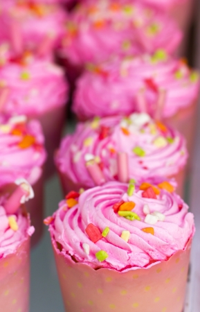 Close up of cupcake.の写真素材
