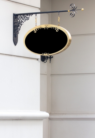 Signboard isolated on white の写真素材