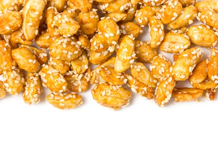 Crispy sugared nuts の写真素材