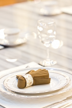 Luxury table setting の写真素材