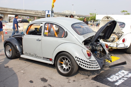 BANGKOK, THAILAND - FEBRUARY 17 : Volkswagen retro vintage car in  Siam vw festival 2013 on  February 17, 2013 in Bangkok Thailand.のeditorial素材